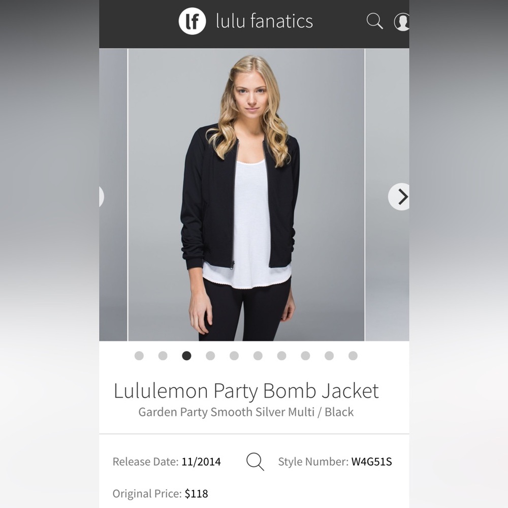 BNWT’S . Lululemon Party Bomb Jacket - Picture 2 of 8